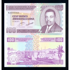 Бурунди 100 франков 2011 г.
